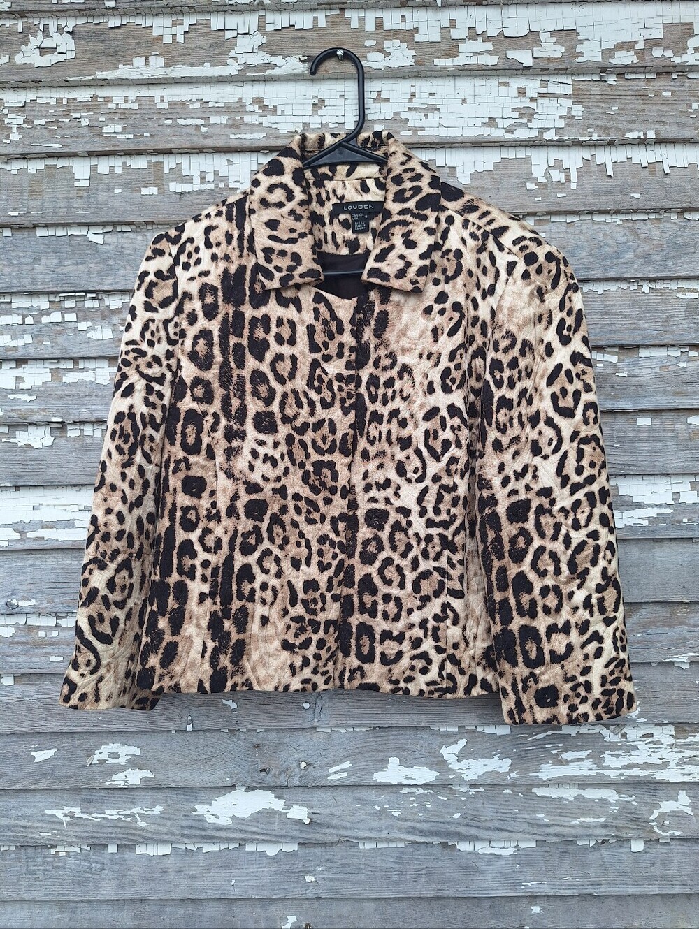 Louben Animal Print Jacket Size 12